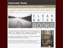 Tablet Screenshot of clearwaterbooks.co.uk